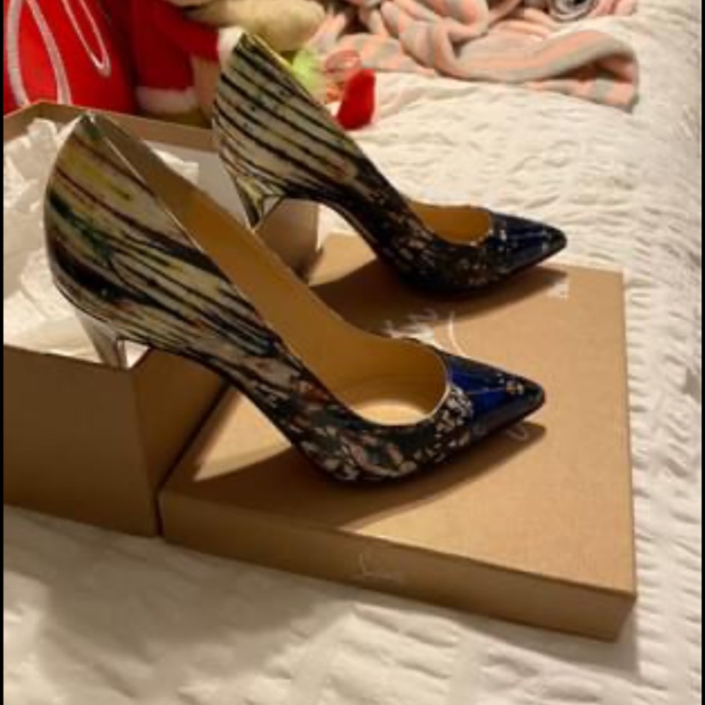 Christian Louboutin Pigalle Splatter 100 Pump